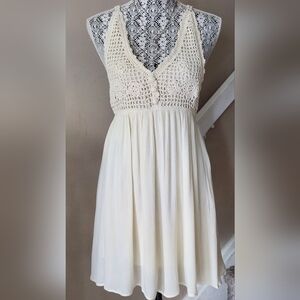 Illa Illa Cream crocheted Dress